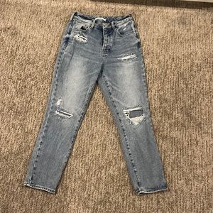 pacsun light wash mom jeans